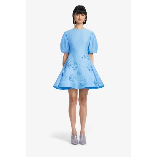 Leo Lin Simona Appliqué Mini Dress, view 2