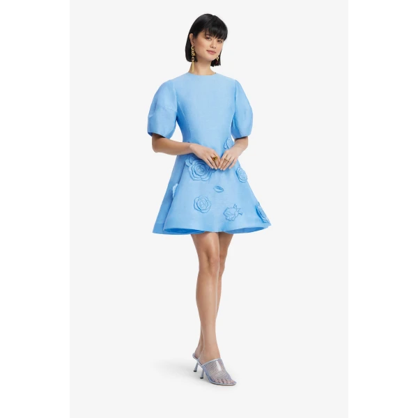 Leo Lin Simona Appliqué Mini Dress, view 4