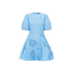 Leo Lin Simona Appliqué Mini Dress