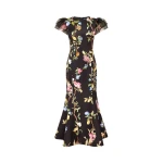 Leo Lin Sofia Embellished Puff Sleeve Maxi Dress
