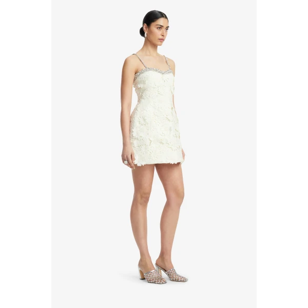 Leo Lin Sophia Embellished Lace Mini Dress, view 4