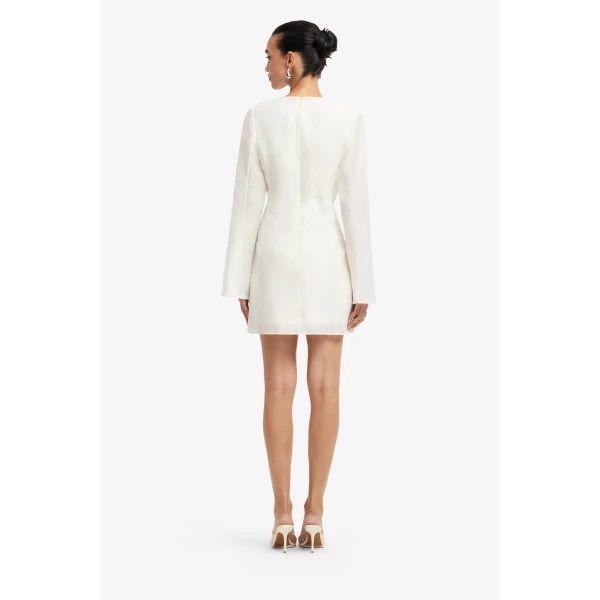 Leo Lin Suzanne Appliqué Bell Sleeve Mini Dress, view 5