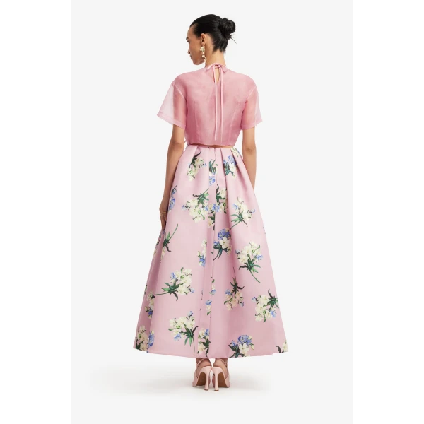 Leo Lin Victoria Puff Maxi Skirt, view 5