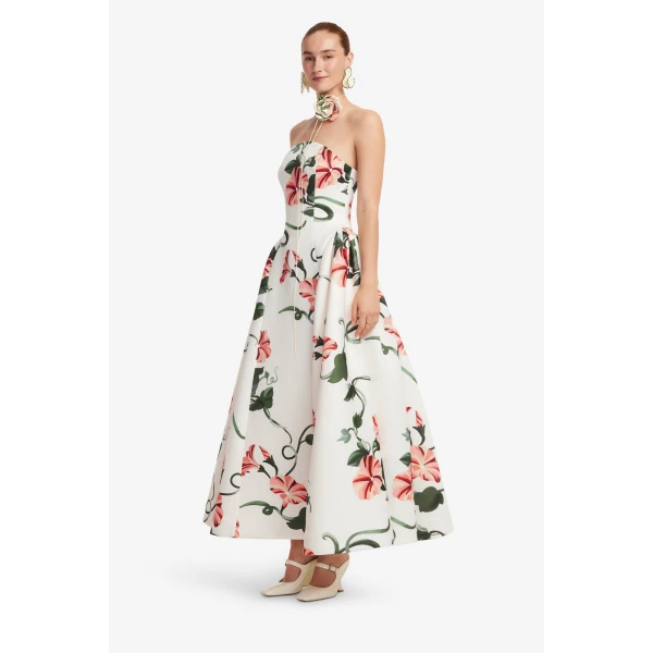 Leo Lin Violet Bustier Maxi Dress, view 4