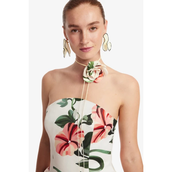Leo Lin Violet Bustier Maxi Dress, view 6
