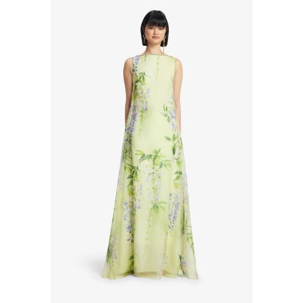 Leo Lin Yumei Embellished Open Back Gown, view 2