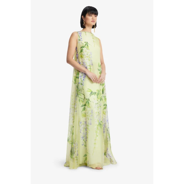 Leo Lin Yumei Embellished Open Back Gown, view 4