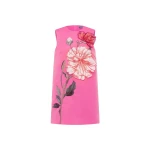 Leo Lin Yvonne Appliqué Floral Mini Dress