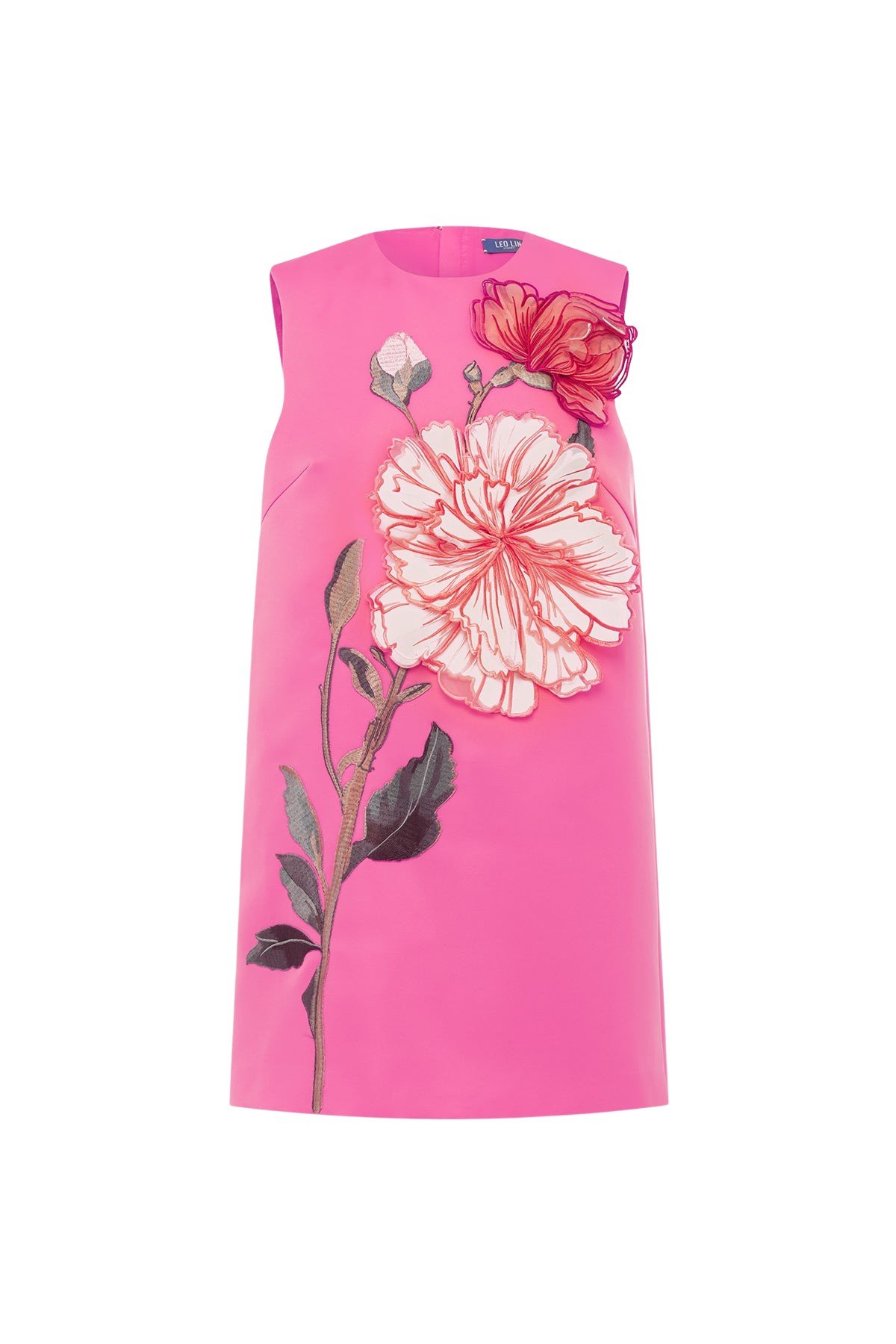 Leo Lin Yvonne Appliqué Floral Mini Dress  - Leo Lin Dress - Australian Luxury Fashion - Shop at Luxury Shoes 