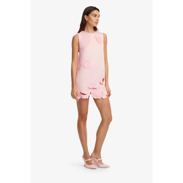 Leo Lin Yvonne Appliqué Mini Dress, view 4