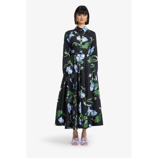 Leo Lin Zara Shirt Midi Dress, view 2