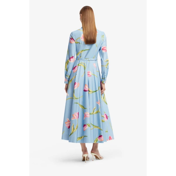 Leo Lin Zara Shirt Midi Dress, view 5