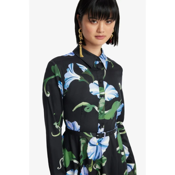 Leo Lin Zara Shirt Midi Dress, view 6