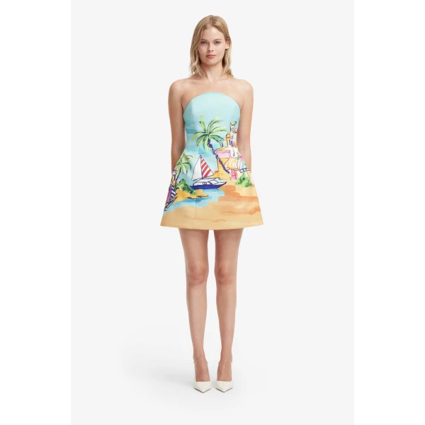Leo Lin Zaria Bustier Mini Dress, view 2