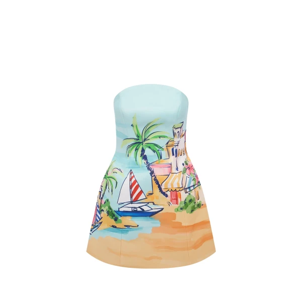 Leo Lin Zaria Bustier Mini Dress