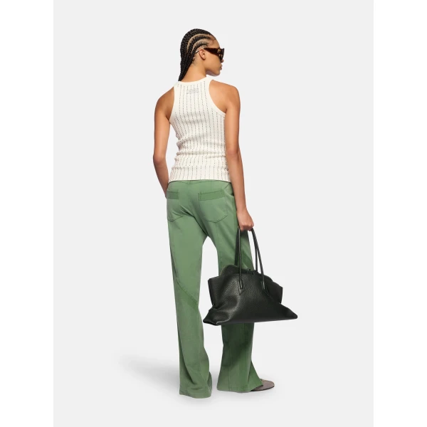 The Attico Light green long pant, view 3
