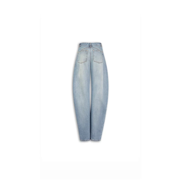 Alaia Low Waist Round Jeans, view 2