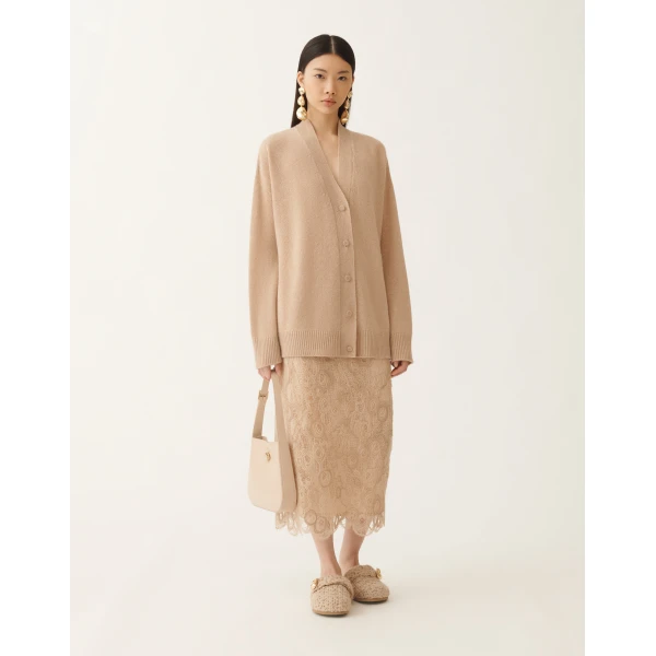 Fabiana Filippi Cashmere Sweater in Brown, view 2