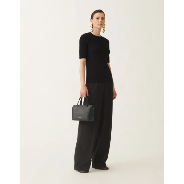 Fabiana Filippi Sweater in Platinum, Black, view 2