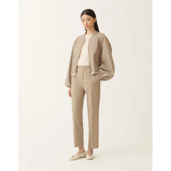 Fabiana Filippi Wool Sweater with Sequins in White, view 2