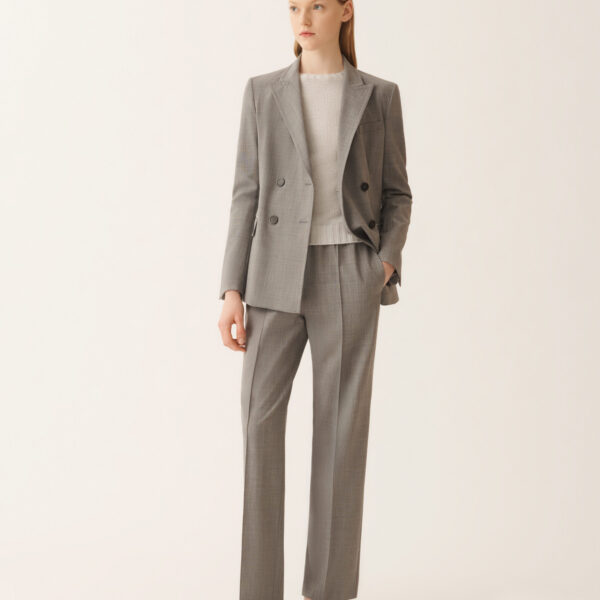 Fabiana Filippi Platinum Sweater with Lurex in Rain, view 2