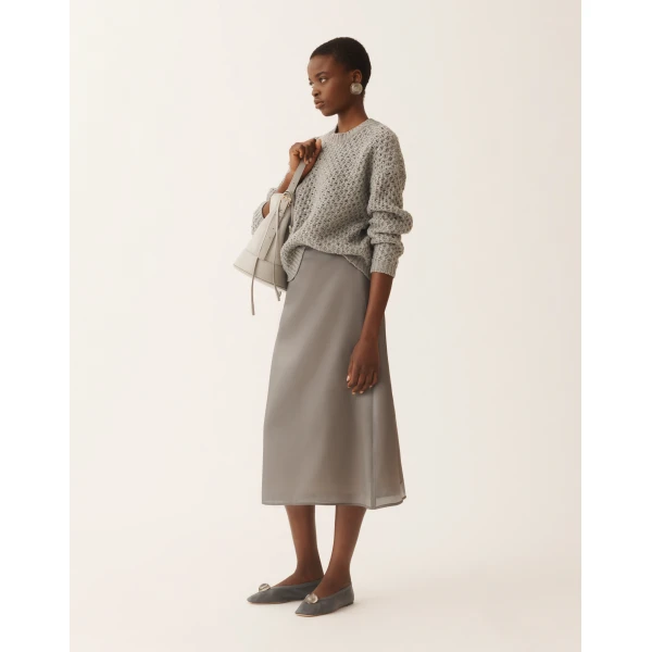 Fabiana Filippi Platinum Sweater in Rock, view 2