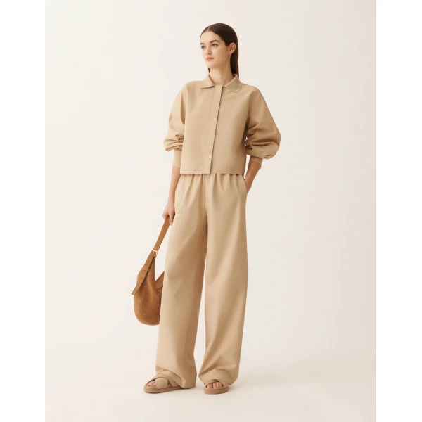 Fabiana Filippi Silk and Cotton Shirt in Acer, view 2