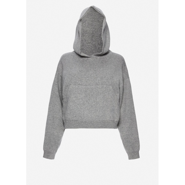 Magda Butrym Cashmere and cotton hoodie in grey