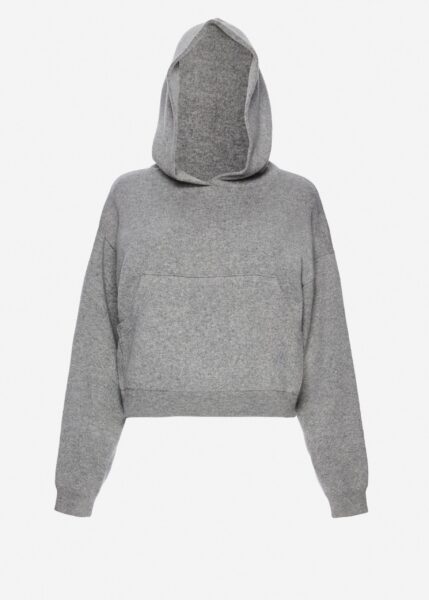 Magda Butrym Cashmere and cotton hoodie in grey