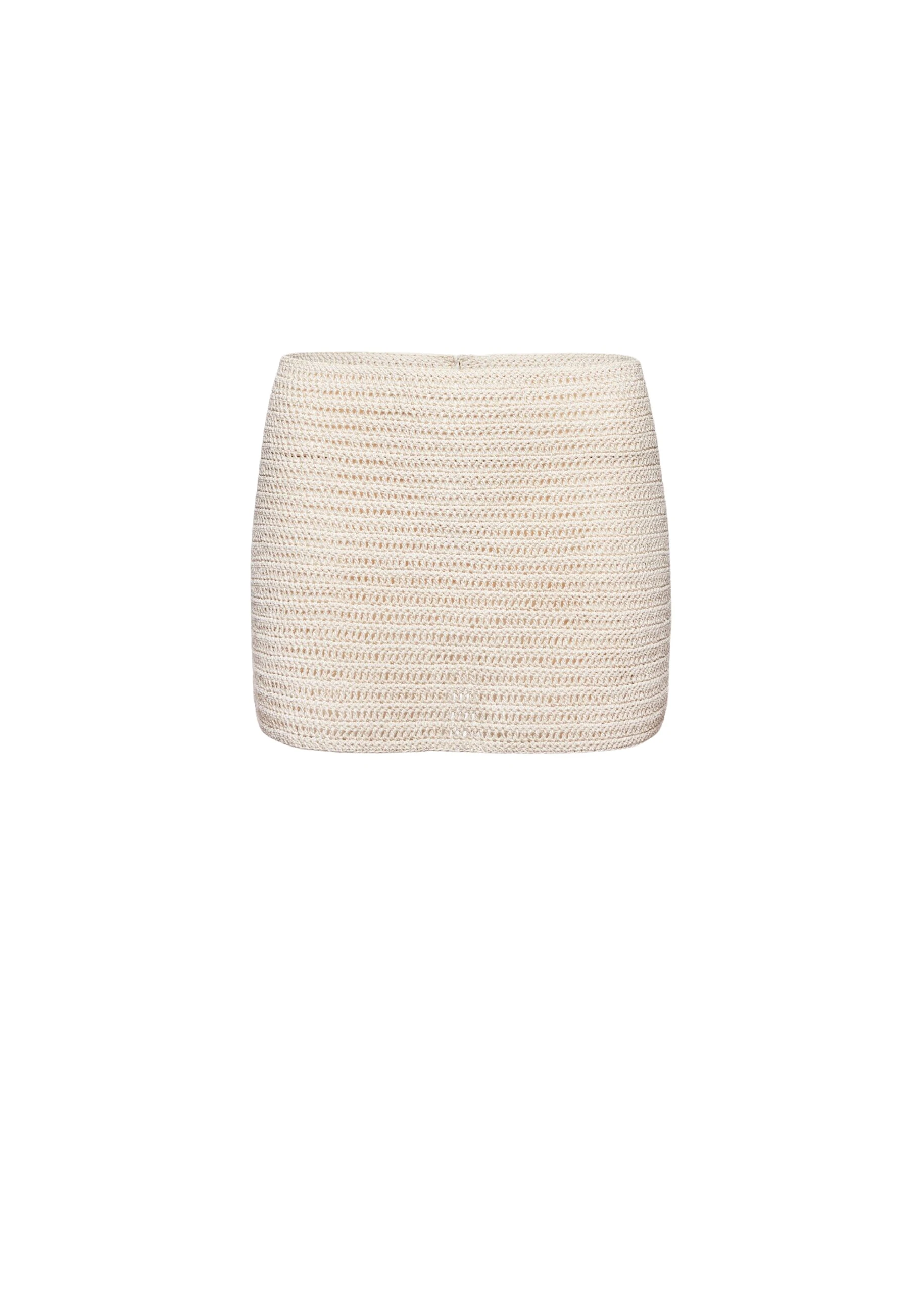 Magda Butrym Crochet mini skirt in cream