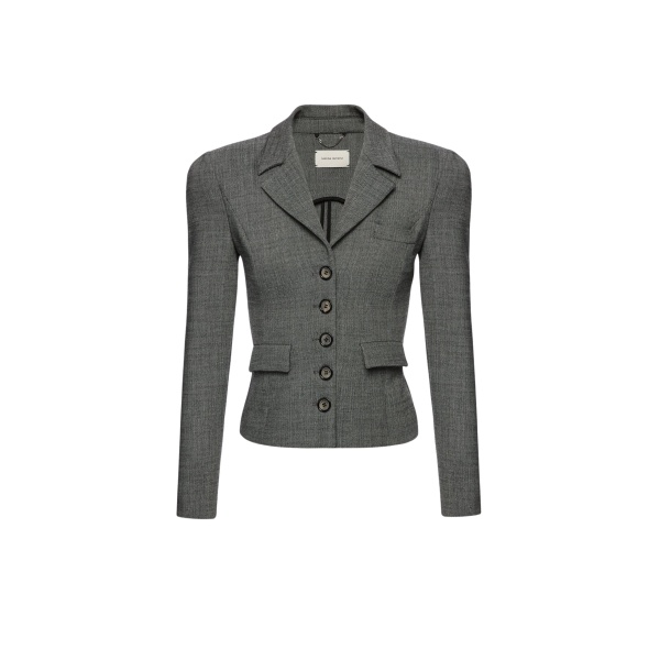 Magda Butrym Fitted wool blazer in grey