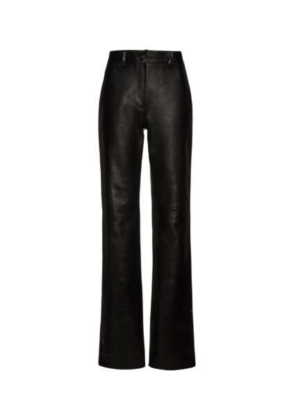 Magda Butrym Flared leather pants in black