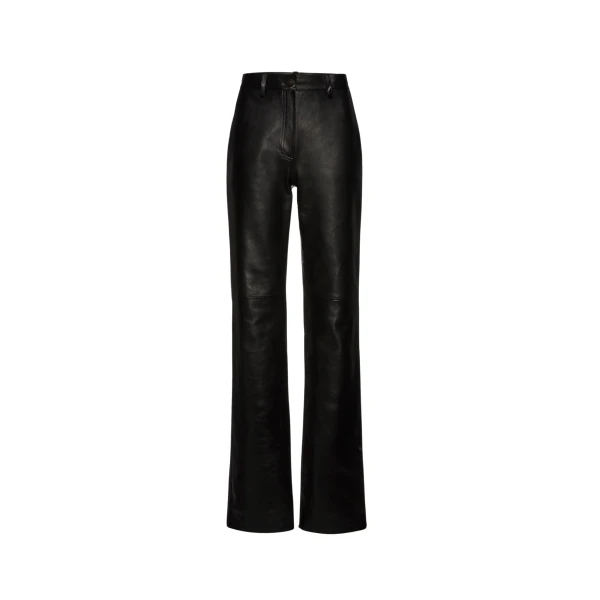 Magda Butrym Flared leather pants in black