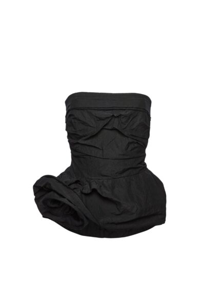 Magda Butrym Flower peplum corset top in black