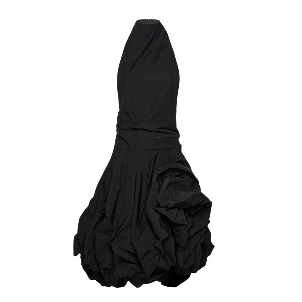 Magda Butrym High-neck dress with adjustable skirt in black