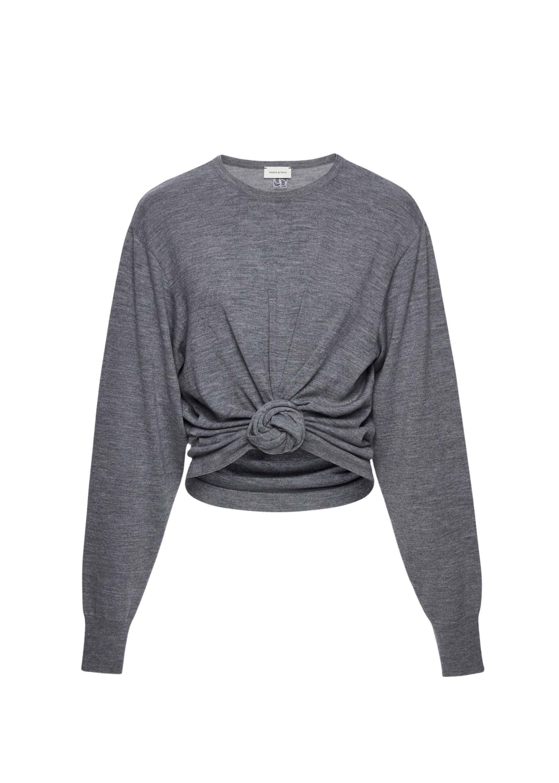 Magda Butrym Knotted longsleeve in grey Knit