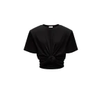 Magda-Butrym-Knotted-ribbed-t-shirt-in-black-scaled44196_nobg Magda Butrym Knotted ribbed t-shirt in black Top