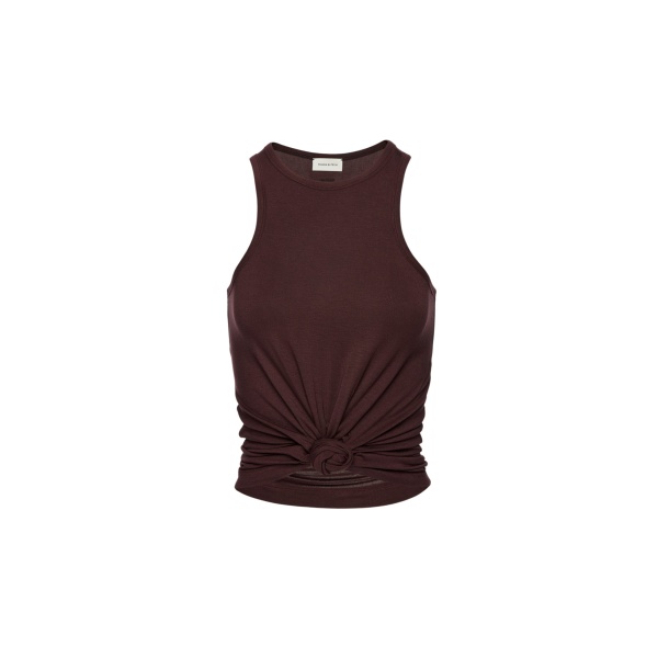 Magda Butrym Knotted tank top in brown