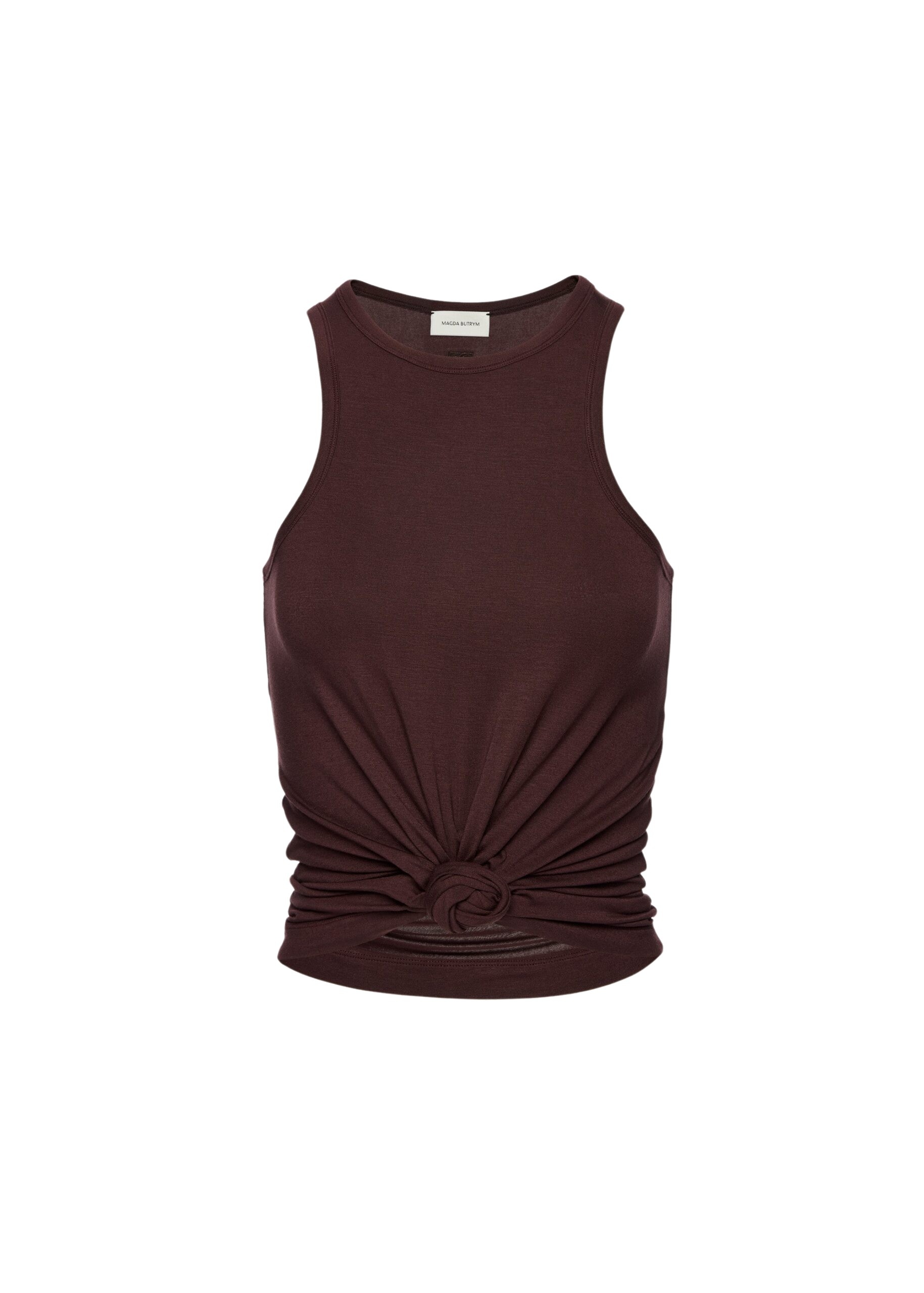 Magda Butrym Knotted tank top in brown