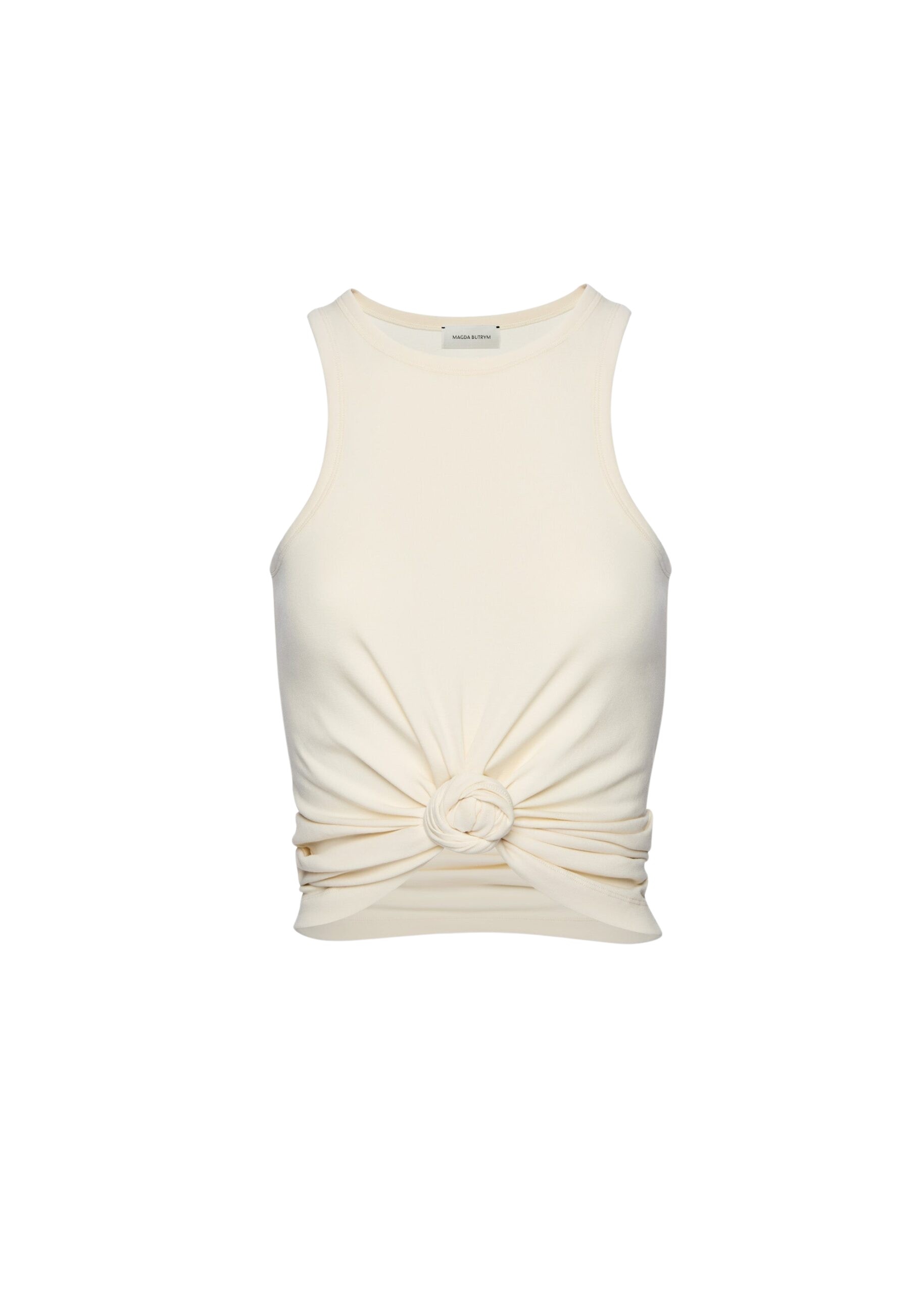 Magda Butrym Knotted tank top in cream