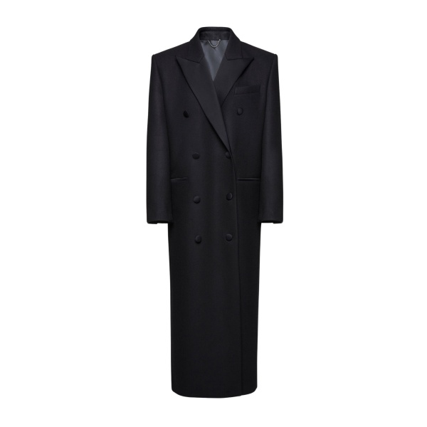 Magda Butrym Long classic wool coat in black