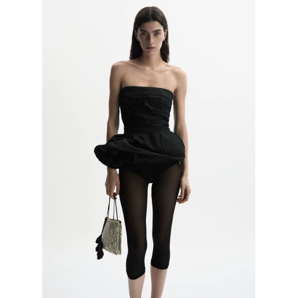 Magda Butrym Low-rise capri pants in black, view 2