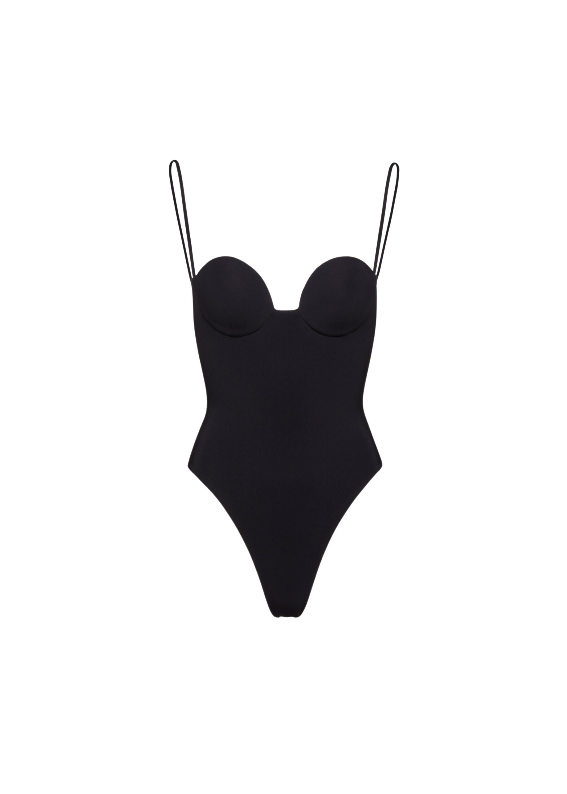 Magda Butrym Retro bustier swimsuit in black