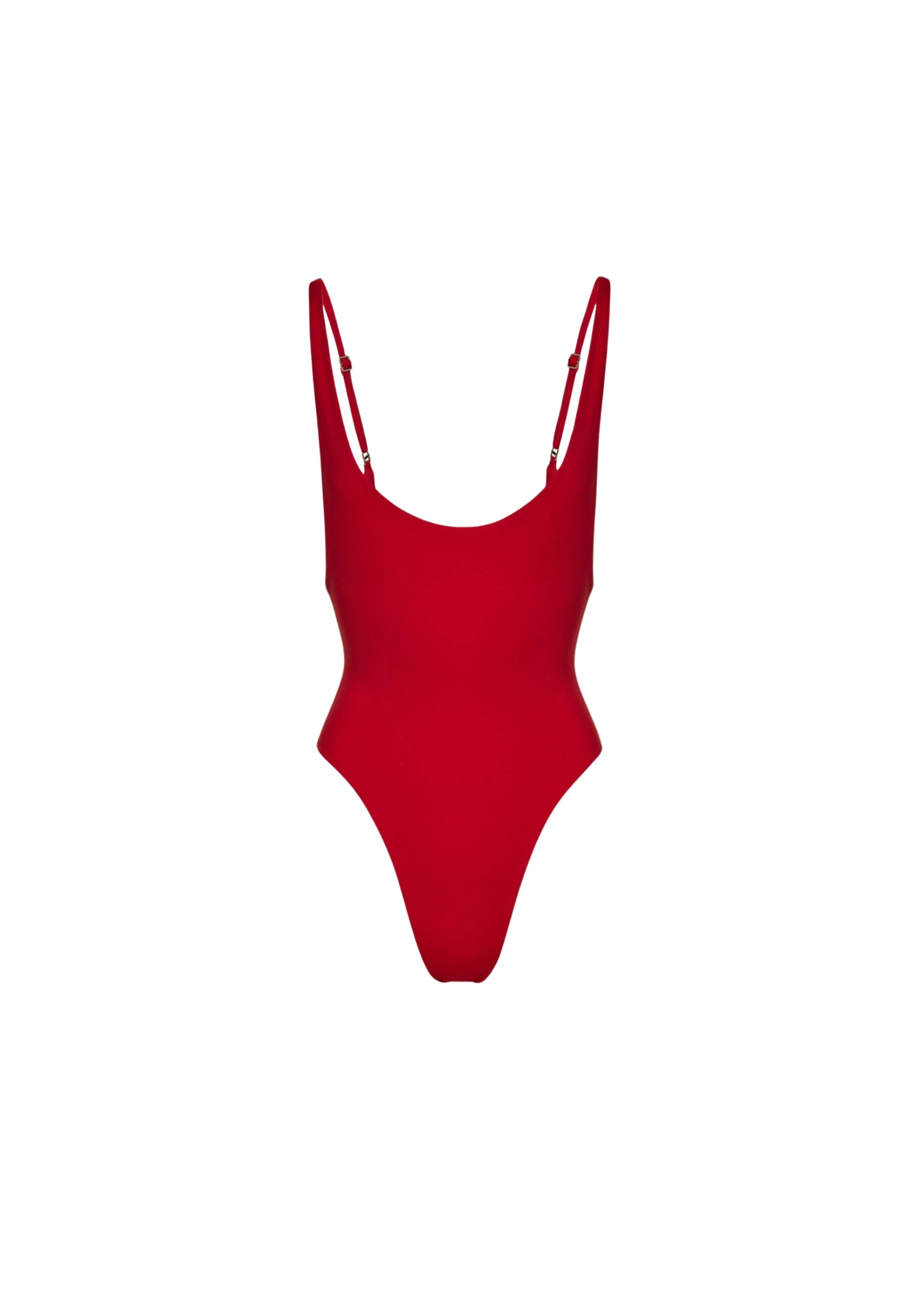 Magda Butrym Scoop neck swimsuit in red