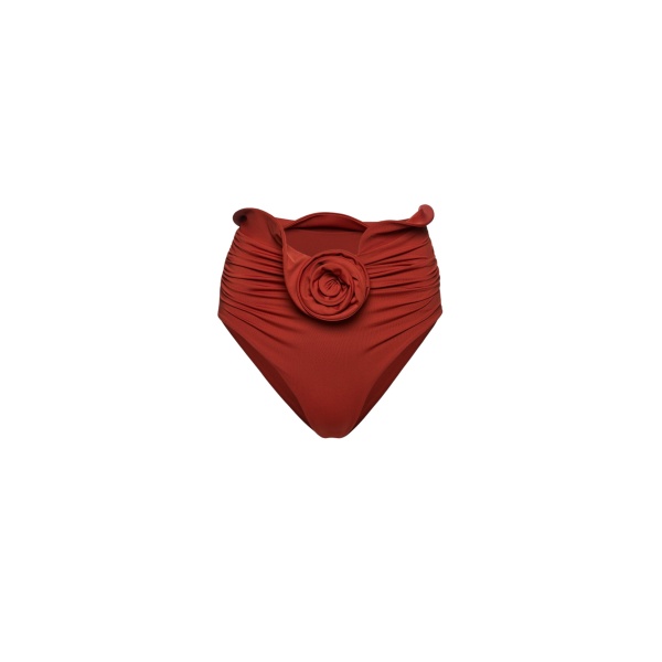 Magda Butrym Sculpted waist swim bottom in orange
