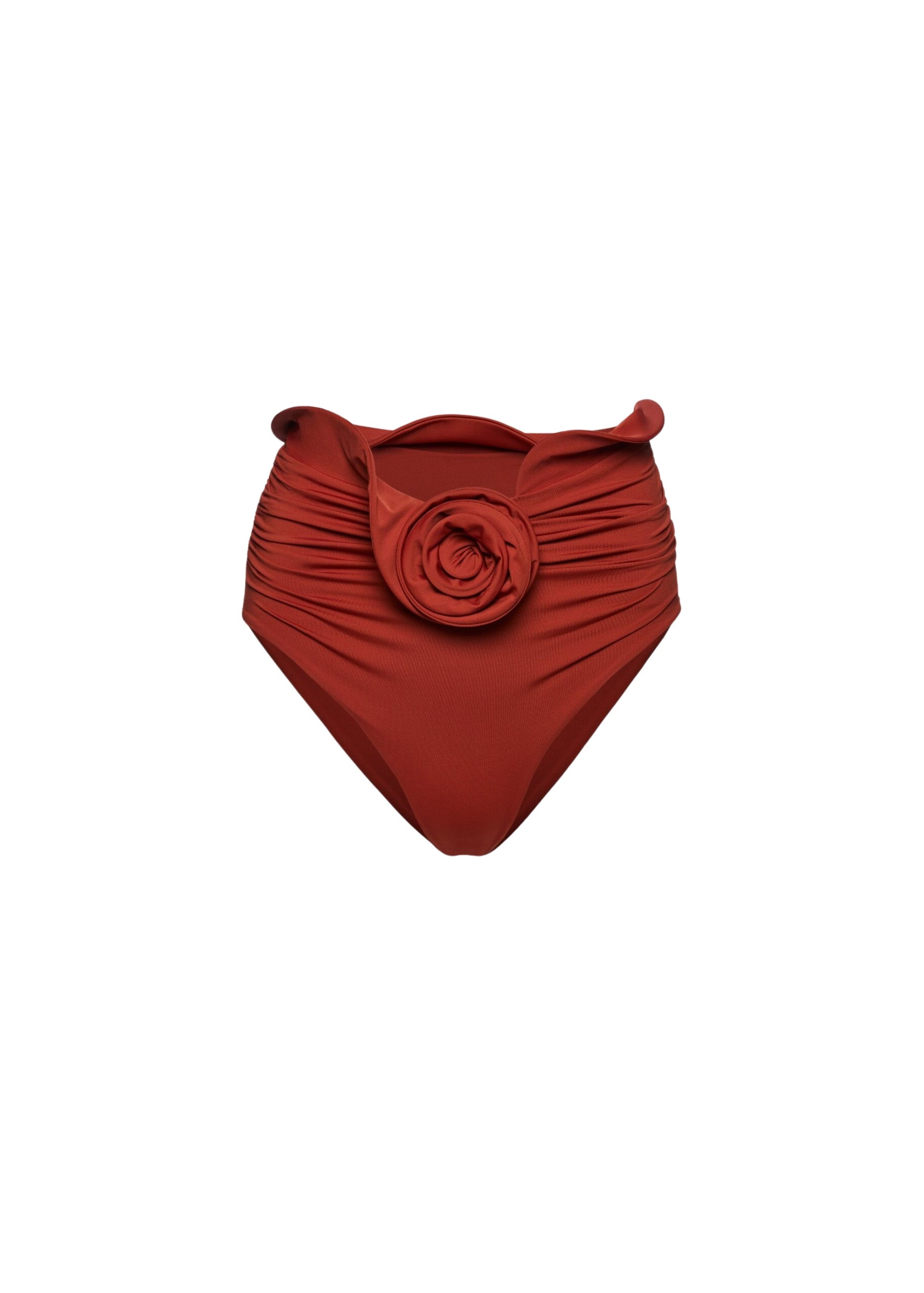 Magda Butrym Sculpted waist swim bottom in orange