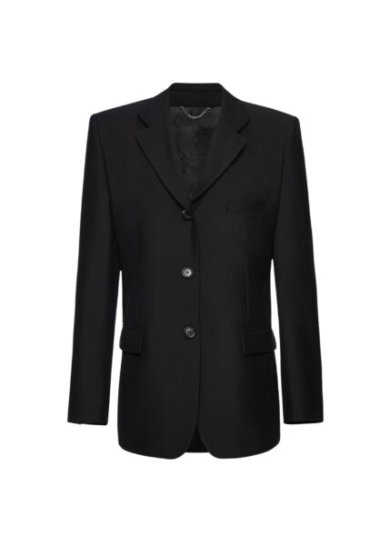 Magda Butrym Single-breasted wool blazer in black