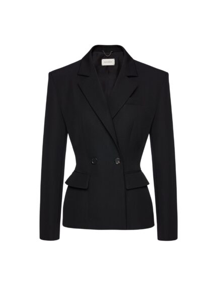 Magda Butrym Tailored wool double breasted blazer in black