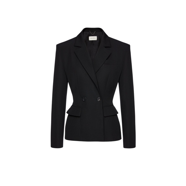 Magda Butrym Tailored wool double breasted blazer in black
