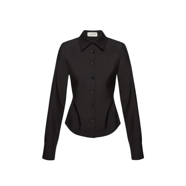 Magda Butrym Tailored wool shirt in black